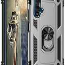 Yarxiawin for Huawei Nova 5T Case with Ring Holder Black, Rugged Heavy Duty Huawei Nova 5T Phone Case Shockproof with 360 Kickstand Cover Cool Durable(Huawei Nova 5T, Silber)