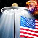 Deneve Deluxe Solar Powered Flagpole Lamp – Dusk to Dawn 12+ Hours, 26 LED, 1300 Lumen Outdoor Lighting for American Flag, Garden Decor, House Decor, 100% Coverage Silver Model