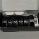 LED Puck Lights with Remote Control, Battery Operated Wireless Closet Light, Under Cabinet Lighting Stick on Tap Push Lights, Color Changing Under Counter Light for Kitchen, 6 Pack - Black