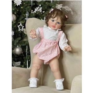 Lifelike Reborn Baby Dolls Girl -  22" Inch Reborn Toddler Princess Girl Soft Vinyl Silicone Doll Real Life Standing Girl Reborn Dolls Bebe Toy 