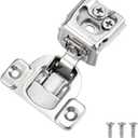 Probrico 2 Pack 1 Pair 1-1/4 inch Overlay Soft Close Cabinet Hinges Hidden Door Hinge for Kitchen Cabinet Hinges Concealed Self Closing Face Frame, 105 Degree Opening Angel