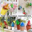 Plant Self Watering Globes Bulbs Planter Insert Automatic Plastic Watering Devices Plant Waterer Spikes for Indoor Outdoor,Self Irrigation System Lasts for One Week (7.7''3.4'', 6 Pack-4 colors)