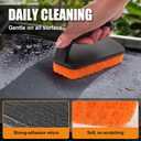 GRILLART Griddle Cleaning Kit for Blackstone, Flat Top Grill Cleaning Kit with Grill Stone, Griddle Scraper, Scouring Pad and Handles, Multifunctional Griddle Accessories for Rusty Grills, Orange