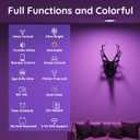Smart Light Bulbs, 1600 Lumens Dimmable BR30 Bulbs, RGBWW Color Light Bulb, Flood Light Bulbs Compatible with Alexa, Google Assistant, WiFi & Bluetooth LED Bulbs, Music Sync,16W 4 Pack