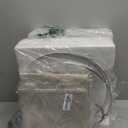 PoKat 23" Table Lamp, Farmhouse Bedside Lamps for Bedroom Set of 2, Ceramic End Table Lamps for Living Room, Traditional Nightstand Desk Lamps, Frosted White Lamps, Medium