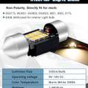 Alopee 4 Pack DE3022 Led Bulb 31mm Led Festoon Light DE3175 Warm White 6SMD 3020 Non-Polarity Canbus Error Free Dome Light for Car Map Door Trunk License Plate Lighting