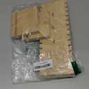 SWTOOL 2PCS Natural Body Bamboo Jewelry Necklace Display Stand with Beige Flannelette Soft Mat Necklace Pendant Tabletop Display Holder for Home Selling Shows