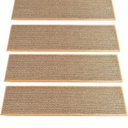 Stair Mat for Wood Stairs Non-Slip Stair Mat Set Non Slip Washable Step Rug Carpet 4 Pcs, Size 30x8"