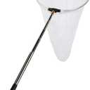 RESTCLOUD Insect and Butterfly Net with 12" Ring, 24" Net Depth, Handle Extends to 59 Inches for Adults and Kids (12" Ring, 59" Handle)