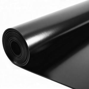 Neoprene Solid Rubber Sheet, 1/8" Thick x 80" x 40", Heavy Duty High Temp Resistant Waterproof Anti-Slip for Flooring Gaskets DIY Projects - Black