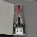 Professional 50×50mm (2''x2'') Square Photo Cutter, Handheld Metal Die Punch Tool for Paper, Business Cards, Crafts, DIY Projects Cutting, Hardened Steel Blade Heavy-Duty, Office & Family Use