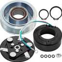 AC Compressor Clutch Assembly Kit Replacement for HONDA 2007-2011 CR-V 4 CYL 2.4L