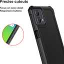 Ailiber for Moto G 2024 5G Phone Case, with Screen Protector, Dual Layer Structure Protection, Shockproof Corner TPU Bumper, Heavy Duty Cover Case for Motorola Moto G Play 2024 5G[Not Fit 4G]-Black
