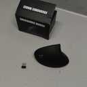 Left Handed Mouse, 2.4G Wireless Left Handed Ergonomic Mouse with 800/1200/1600 Adjustable DPI, 6 Buttons Wireless Vertical Mouse for MacBook/Laptop/PC/Desktop-Black