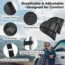 Lumbar Support Back Support for Office Chair 2 Pack Lumbar Support Pillow for Car Chair Back Support with Double Layer Breathable Mesh & Adjustable Straps