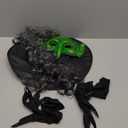 Jansun 4 PCS Halloween Witch Costumes, Hooded Cape Witch Hat Old Foam Goblin Half Face Eagle Nose Sorceress Mask Black Long Paw Gloves Cloak Horror Wizard Dress Up Halloween Cosplay Costume