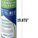 Standard Whole House Coconut Shell Carbon Block 5 Micron Water Filter 20” x 2.5” Fits 20” x 2.5” Housings. Remove Chlorine and Bad Odor. Compatible with C1-20, HX-CB-25-2010, F3WCB32 Pack of 2