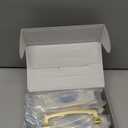 Amerdeco 10 Pack Brushed Gold 4 Inch(102mm) Hole Centers Kitchen Cabinet Pulls Cabinet Hardware Kitchen Handles for Cabinets Cupboard Handles Drawer Pulls