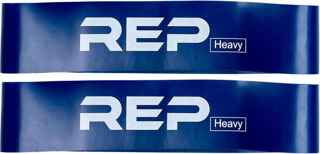 REP Fitness Short Resistance Bands for Strength and Conditioning. Multiple Resistance Levels Available from 5-230lbs. Sold as a Pair. 12" Length. (Blue)