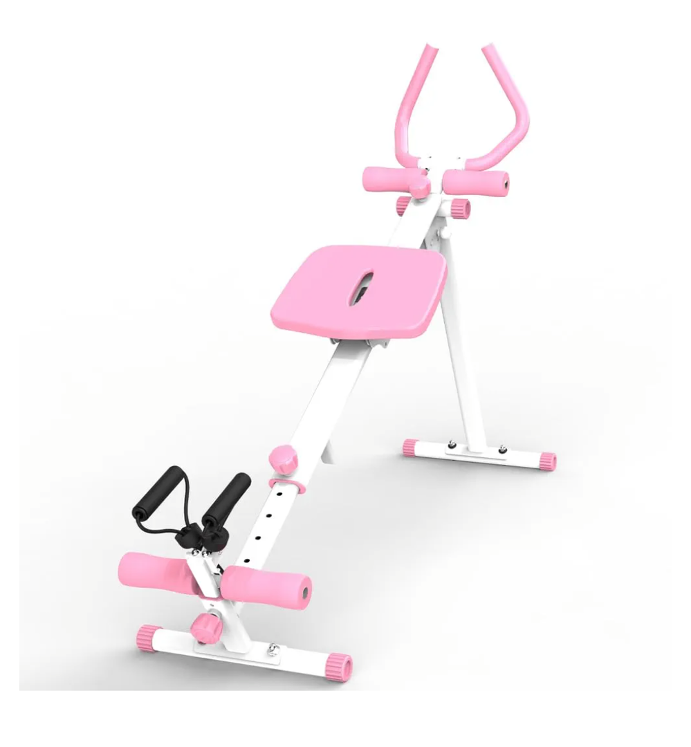 4-in-1 Ab Workout Exercise Equipment Rowing Machine Leg Press Machine Ab Glider Machine Roman Chair Fitness Equipment for Ab Workout Core Strength Training