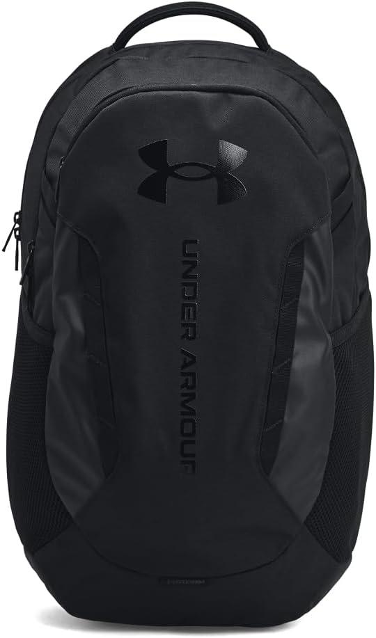 Under Armour Unisex-Adult Hustle 6.0 Backpack, (003) Black/Black/Black, One Size Fits Most (Black)