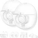 2 Full Set Collector Cup Compatible with Momcozy M5,Only for M5 Breast Pump Replacement Accessories with 24mm Flange, Collector Cup, Duckbill Valve, Diaphragm