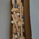 BlueMello Starry Night Baby Mobile Toy and Mobile Arm Holder 2 in 1 Set for Crib | Wooden Beads and Stars Bed Hanger for Boys and Girls | Hanging Nursery Decor for Bassinet | Perfect Baby Shower Gift'