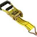 ProGrip Zinc Heavy Duty Double J Hooks 27 ft. Ratchet Tie Down