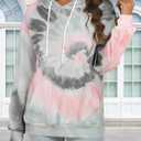 Women's Hoodies Long Sleeve Sweatshirts Drawstring Pullover Tops with Pocket Casual Loose Blouses Tunic (M)