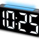 Loud Alarm Clocks for Bedrooms Heavy Sleepers, Digital Clock with Night Light, Large Display, Dual Alarm, Snooze, Dimmable Bedside Alarm Clock for Kids Teens Boys Girls (Black)