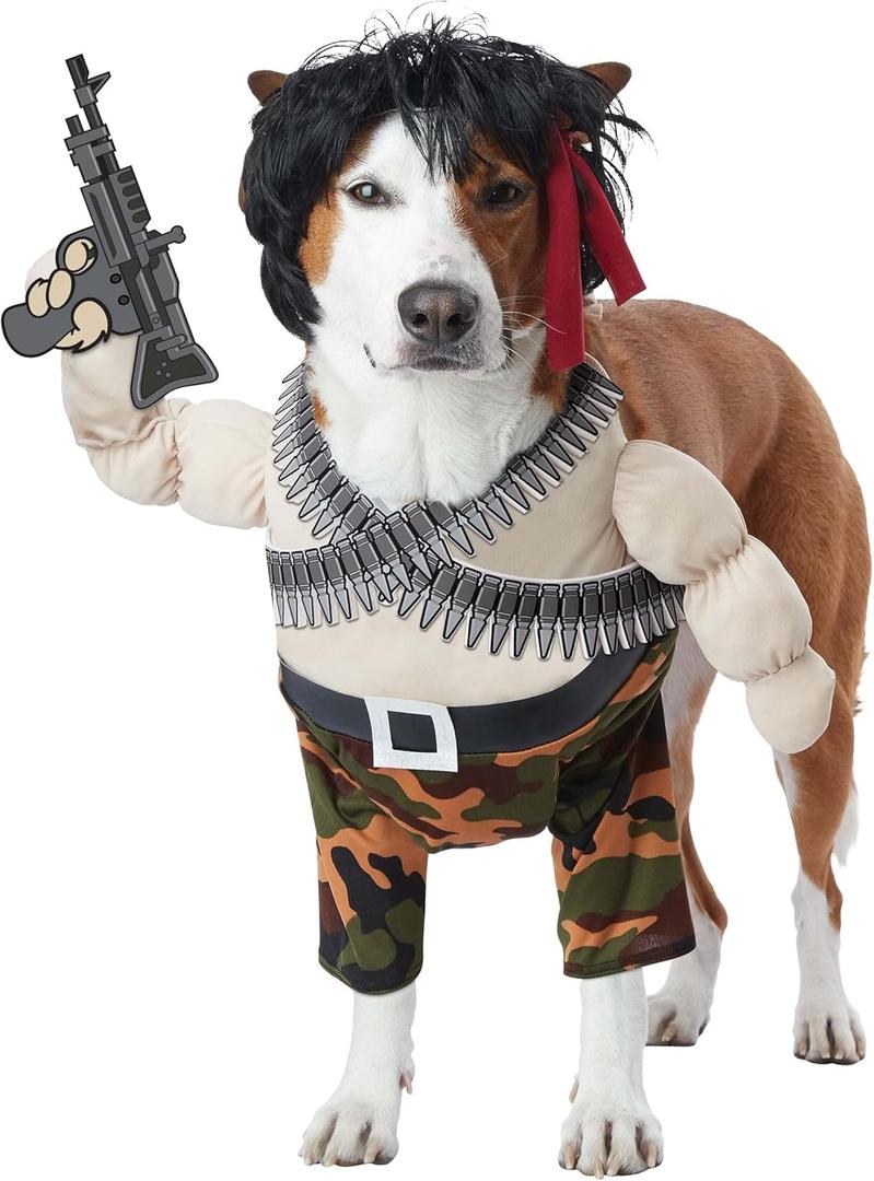 California Costumes Action Hero Pet Costume, Large (Large)