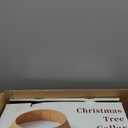 42in Extra Large Christmas Tree Collar - Wicker Woven Tree Collars for Artificial Trees - Handmade Rattan Rustic Farmhouse Basket for Tree Base Cover with Cord Cut-Out for 9ft 10ft 12ft Tree (Brown)