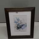 KAIWIN 100% Solid Wood Coffee 11x14 Picture Frame 2 Pack - Display Picture 8x10 with Mat, HD Plexiglass Inside, Rustic Wooden Photo Frames for Wall Mounting