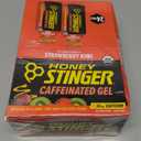 Honey Stinger Strawberry Kiwi Energy Gel, Caffeinated & Gluten Free with Organic Honey, for Exercise, Running and Performance, Sports Nutrition for Home & Gym, Pre and Mid Workout, 24 Pack, BB 03/10/2027