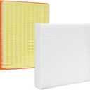 Engine and Cabin Air Filter Combo Set Replaces part number: 17801-37020, 87139-07010, 17801-0T040, 17801-37021, 72880-AJ000, 72880-AJ0009P, 87139-02020, 87139-02090