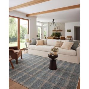Loloi Angela Rose Ember Collection EMB-03 Blue/Beige 2'-7" x 7'-6" Runner Rug
