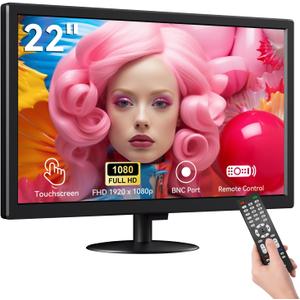 22” Full HD Touch Monitor – 10-Point Capacitive Touch, HDMI/VGA/BNC, Built-in Speakers, VESA Mount – Ideal for POS, Office & Industrial Use