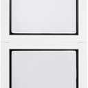 PetSafe 2-Piece Sliding Glass Pet Door - No-Cut DIY Install Doggy Door for Renters - Aluminum Frame - Adjustable Height 75 7/8" to 81" - Ideal for Large Dogs Up to 100 lbs (White)