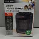 ProFusion Heat 1500W Personal Ceramic Heater with Thermostat Portable & Durable