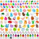 Random Pcs Mini Patio Miniatures Figurines Colorful Mini Resin Figures in Bulk Miniature Little Small Animals Figurines for Fairy Garden Landscape Dollhouse Accessories DIY Crafts Aquarium Decor