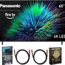 Panasonic TV-65W70BP W70 Series 65 inch LED 4K Ultra HD Smart Fire TV Bundle with 2X 6FT Universal 4K HDMI Cable, Theater Essentials and CPS Exclusive 26 Month Protection Pack (BEACH-CPS-26M1000ATV)