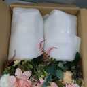 2 Pack Set Fake Flowers with Vase,Faux Flowers in Vase for Home Decor,Silk Pink Dahlia Artificial Flowers with Vase for Coffee Table Decor,Living Room Bathroom Plant Dcor