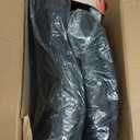 Sweetcrispy Ergonomic Office Chair Heavy Duty Task Desk Chair with Flip-up Arms, PU Leather, Adjustable Swivel Rolling Chair with Wheels, Beige