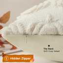 2 x Artscope Fall Pillow Covers 18 x 18 Set of 2 Decorative Autumn Harvest Holiday Pumpkin Throw Pillow Cases Soft Plush Faux Fur Couch Cushion Case for Farmhouse Halloween Sofa Bed Room Home Decor-Beige