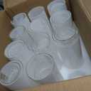 Sandraheer 48 Pack Clear Glass Cylinder Vases for Wedding Centerpiece Decor
