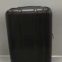 LUGGEX Carry On Luggage 22x14x9 Airline Approved, 100% PC Hard Shell Travel Suitcase with Smooth Spinner Wheels TSA Lock, 20 Inch, Black