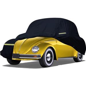 Waterproof Car Cover Replace for Volkswagen Beetle 1960-19806 Layers All Weather Car Covers with Zipper Door for Snow Rain Dust Hail Protection