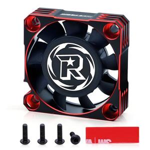 Surpass Hobby 40mm Motor Cooling Fan 16000RPM ESC Fan for 1/10 1/8 RC Car 40mm Brushless Motor (Red Black)