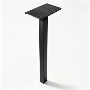 Heavy Duty Galvanized Steel 45" Mailbox Post – 4x4 In-Ground Mount, Rustproof Weatherproof Metal Mail Box Stand, Fits Standard Mailboxes – Black