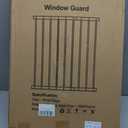 WAOWAO Window Safety Guards for Children Kids Child Toddler Pets Proof Extra Wide White Tension Security Window Guard Gate for Home Fit 2 Piece(19.49"-33.64).